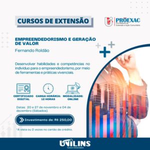 PROEXAC lança cursos de extensão em diversas áreas - UNILINS