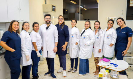 Aula prática de coleta de gasometria arterial em ação