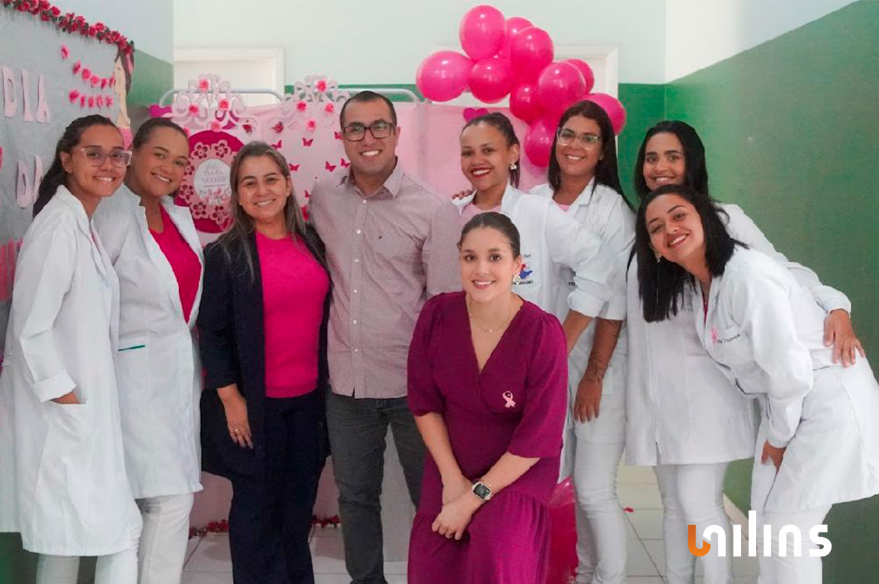 Enfermagem em ação no Março Lilás e no Dia da Mulher - UNILINS Enfermagem em ação no Março Lilás e no Dia da Mulher - UNILINS