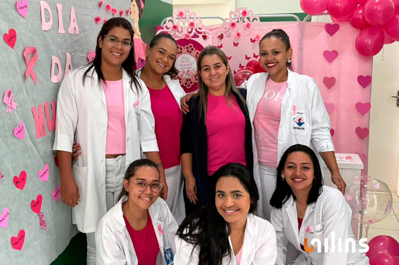 Enfermagem em ação no Março Lilás e no Dia da Mulher - UNILINS Enfermagem em ação no Março Lilás e no Dia da Mulher - UNILINS