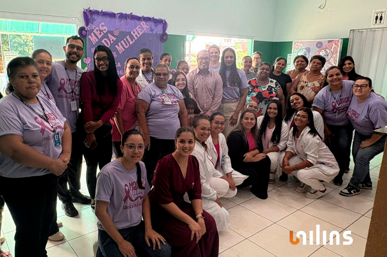 Enfermagem em ação no Março Lilás e no Dia da Mulher - UNILINS Enfermagem em ação no Março Lilás e no Dia da Mulher - UNILINS